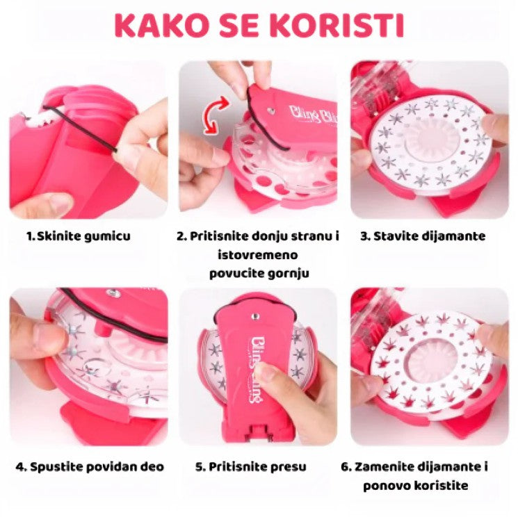 DEČIJA MAŠINICA ZA UKRAŠAVANJE KOSE