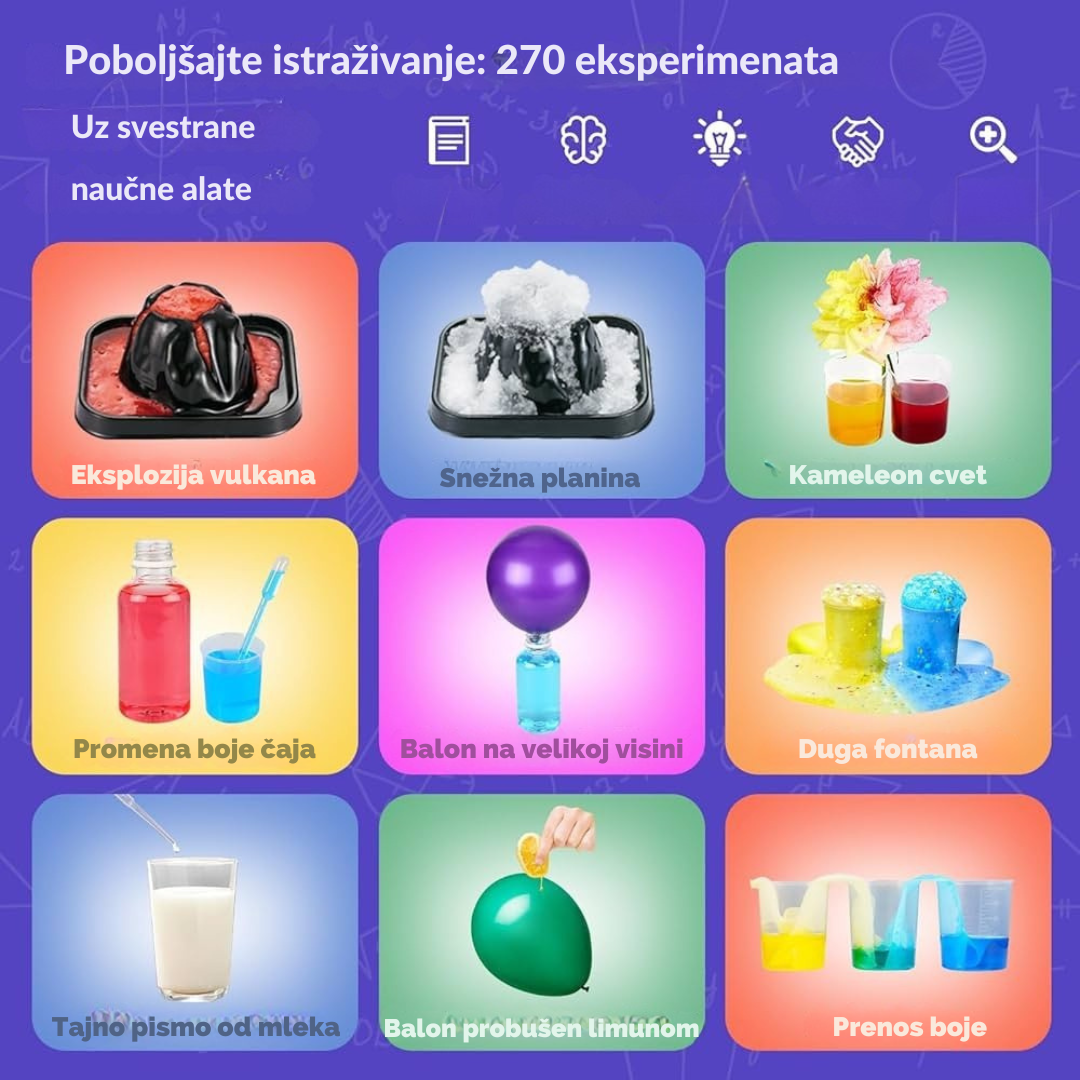 MALI NAUČNIK - EKSPERIMENTALI STO SA 270 EKSPERIMENATA