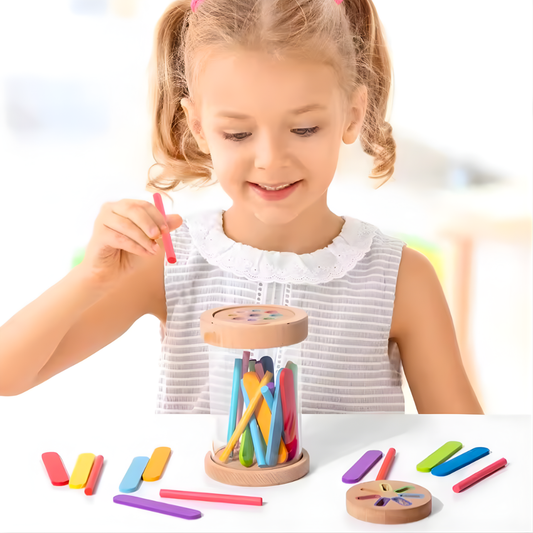 DRVENA MONTESORI IGRAČKA ZA UČENJE BOJA