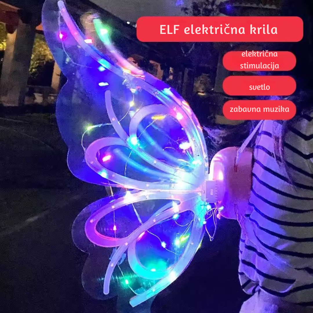 SVETLEĆA KRILA SA MUZIKOM I POKRETOM