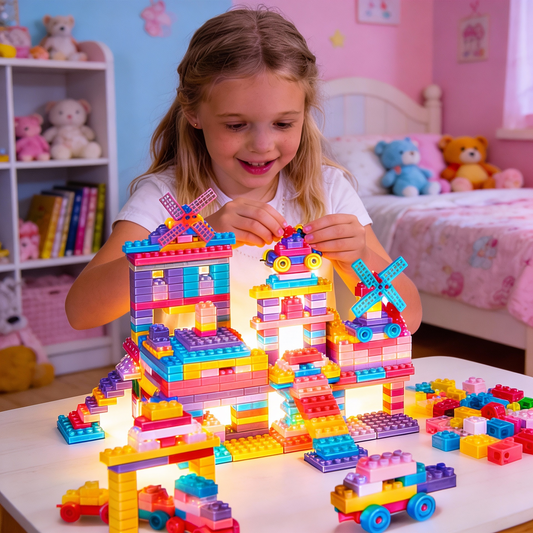 SET ŠARENIH KOCKICA (600 DELOVA)