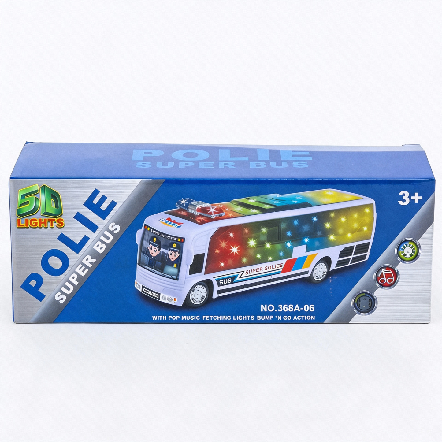 MUZIČKI SVETLEĆI POLICIJSKI AUTOBUS