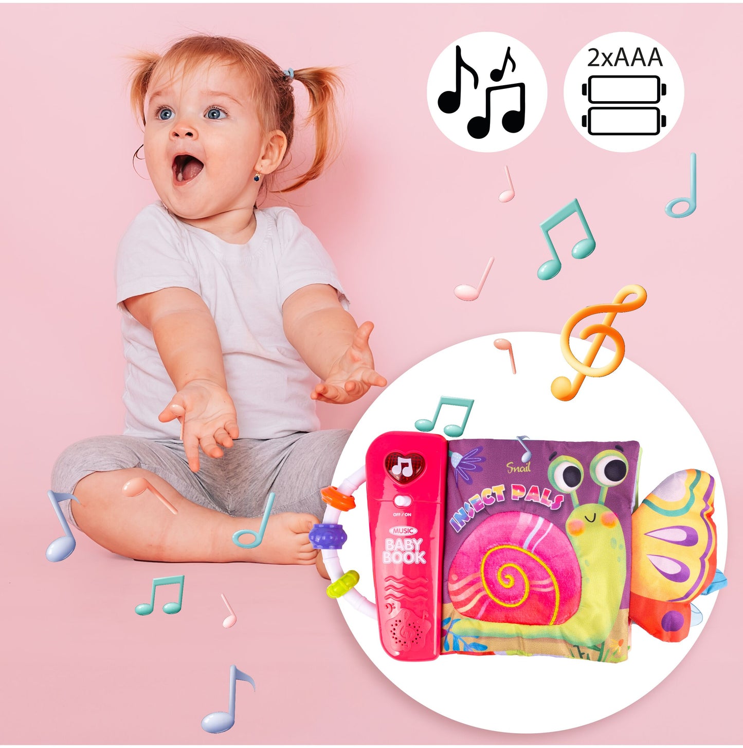INTERAKTIVNA PLATNENA KNJIGA ZA BEBE